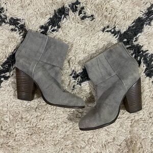 Rag & Bone Newbury Grey Canvas Heeled Boots